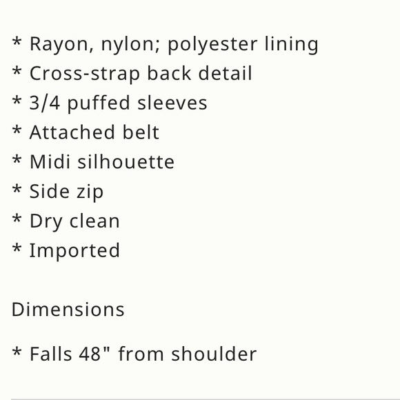 NEW Anthropologie Hyacinth midi dress - Picture 10 of 11